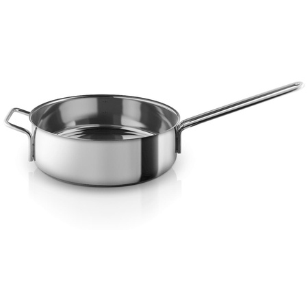 Patelnia do smażenia Eva Trio STAINLESS STEEL srebrna Ø24 cm