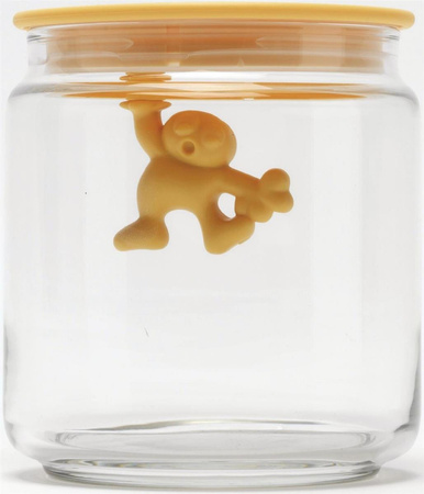 Hermetic jar with a figure inside ALESSI Gianni small white