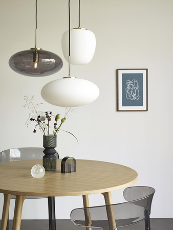 Round wooden table HÜBSCH oak Ø115 cm natural
