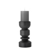 Bowen Candle Holder, Black, Pine