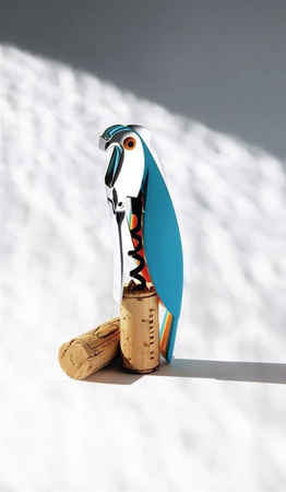 Korkociąg Papuga Alessi Parrot niebieski