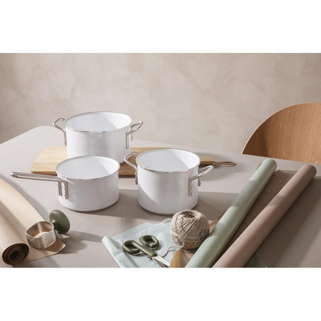 Rondel z powłoką ceramiczną Slip-Let® Eva Trio WHITE LINE biały 1.1 l