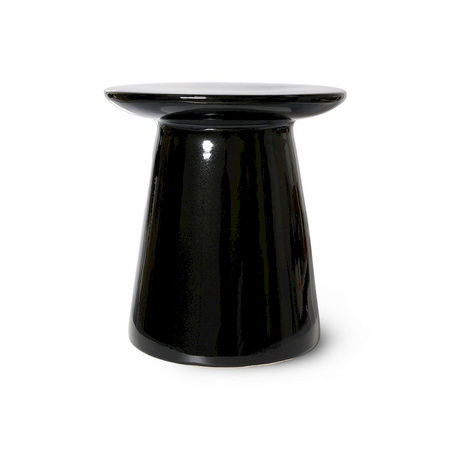 Earthenware side table M black