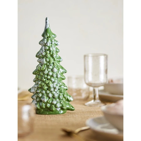 Flicka Deco w/Light, Green, Stoneware