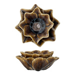 Dinah Votive, Brown, Stoneware