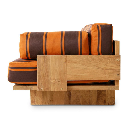 Sofa ogrodowa hkliving TEAK brązowa
