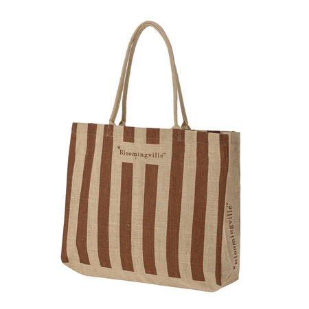Bergamo Shopping Bag, Brown, Jute