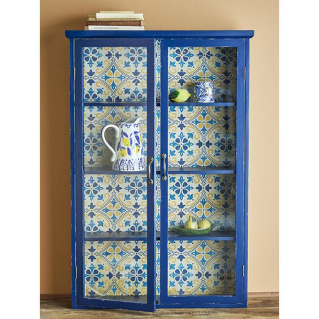 Hazem Cabinet, Blue, Firwood