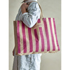 Bergamo Shopping Bag, Pink, Jute