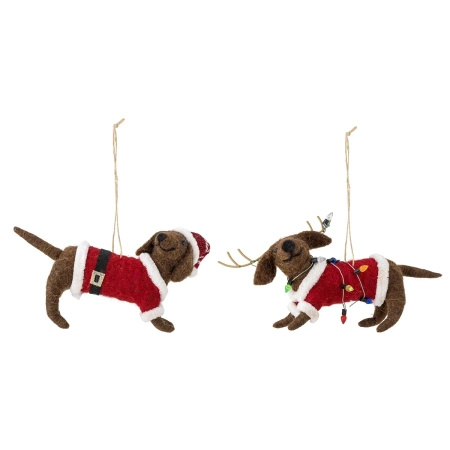 Monty Ornament, Brown, Wool