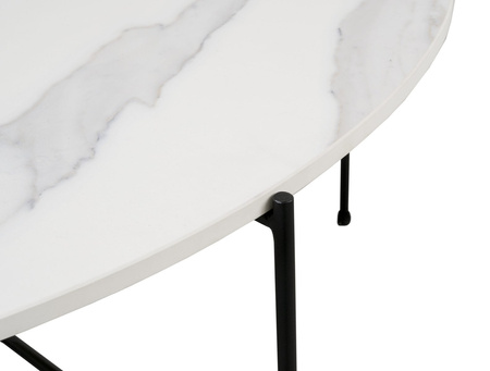 Stolik kawowy Igne Furniture LEAF biały