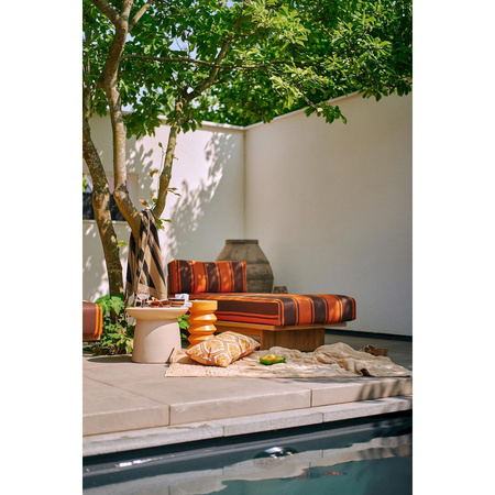 Stoneware side table terra