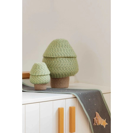 Kosz Lorena Canals TREE zielono beżowy