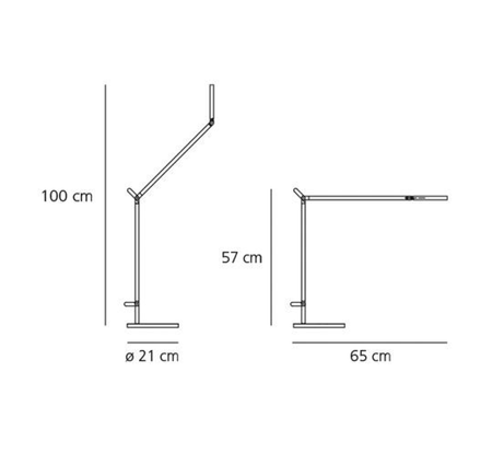 Lampa biurkowa Artemide Demetra biała
