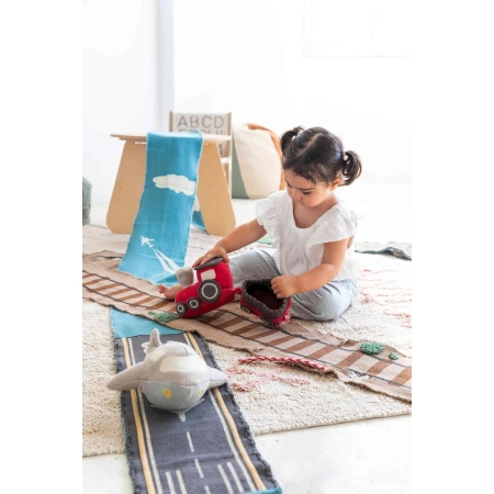 Zabawka bawełniana Lorena Canals RIDE&ROLL brązowa