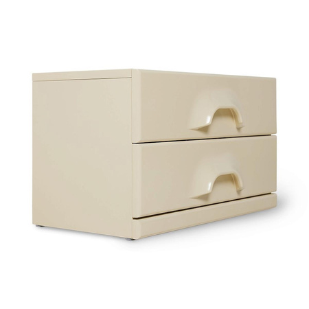 Chest of 2 drawers, cream