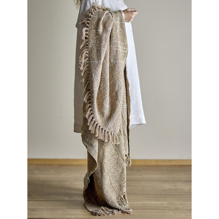 Bresso Throw, Brown, Recycled Cotton