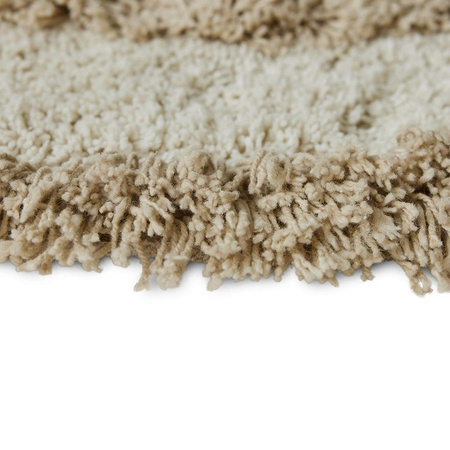 Round bath mat cream (80x80cm)