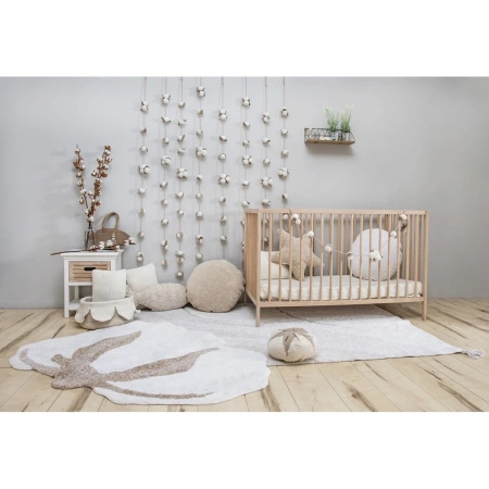 Dywan bawełniany Lorena Canals TRIBUTE TO COTTON beżowy 130 x 120 cm