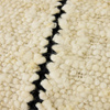 Natural wool striped cushion (50x30cm)