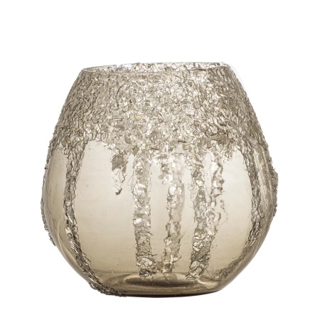 Świecznik Bloomingville FROSTY brązowy