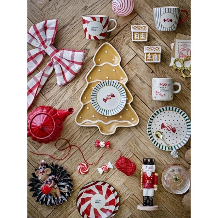 Zestaw 3 cukierków Bloomingville FESTIVE czerwonych