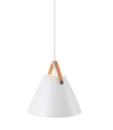 NORDLUX STRAP white pendant lamp, size 27 cm