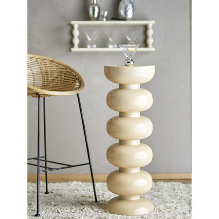 Alba Side Table, Brown, Metal