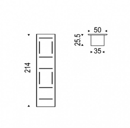 Cattalan Italia Fifty white wall shelf
