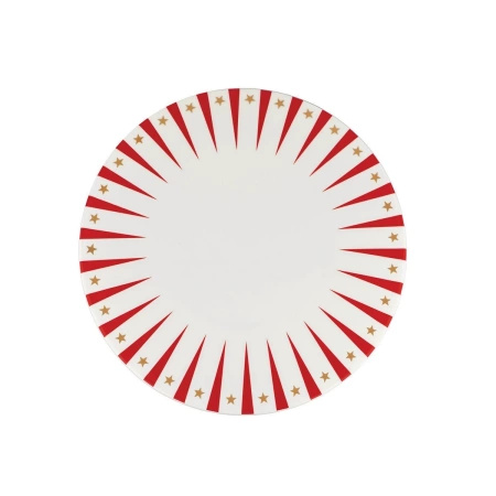 ALESSI Panettone serving plate. Hand-decorated.