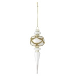 Hisar Ornament, White, Glass