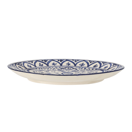 Karlie Plate, Blue, Stoneware