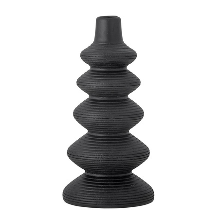 Ari Candle Holder, Black, Pine