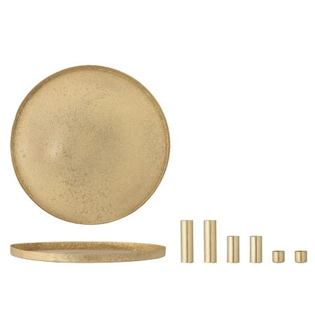 Świecznik na 7 świec Bloomingville MAXIME złotych