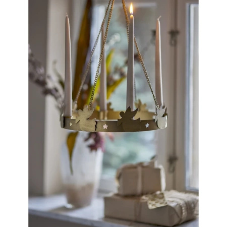 Świecznik adwentowy Bloomingville ELMIR złoty