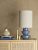 BLOOMINGVILLE FABIOLA blue table lamp