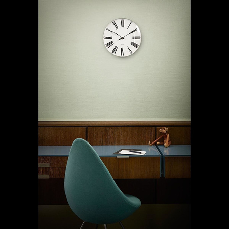 Zegar ścienny Rosendahl Arne Jacobsen Roman Ø29 biały