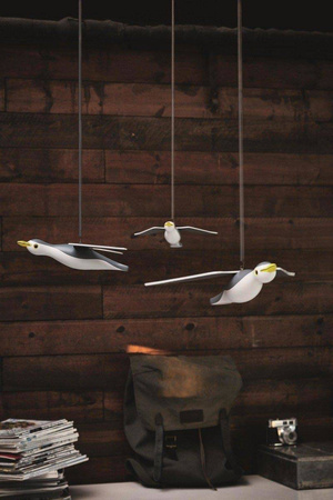 Wooden decoration KAY BOJESEN Seagull large on spring natural