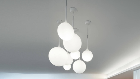 Castore Sospensione 140 -E14 Artemide Lampa wisząca biała mała