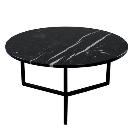 Coffee table IGNE FURNITURE BLACK MOON 80 cm black