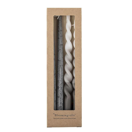 Frost Candle, Grey, Parafin