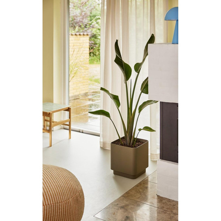 Doniczka Hübsch CUBE brązowa (zestaw 2)