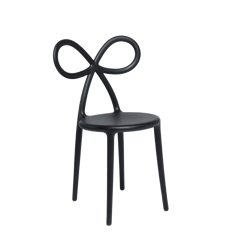 Krzesło Qeeboo Ribbon czarne matowe
