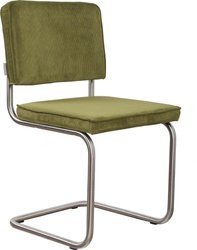 Krzesło RIDGE BRUSHED RIB zielone Zuiver