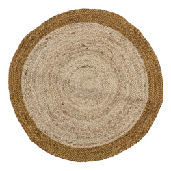 Okrągły dywanik jutowy Bloomingville BIRK brązowy