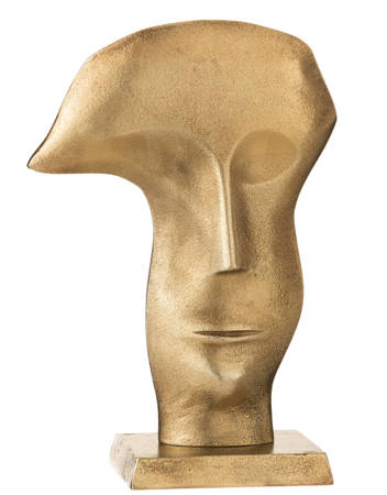 Dekoracyjna rzeźba J-LINE FACE ON FOOT złota