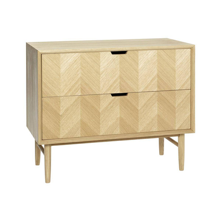 Drewniana komoda Hübsch HERRINGBONE naturalna