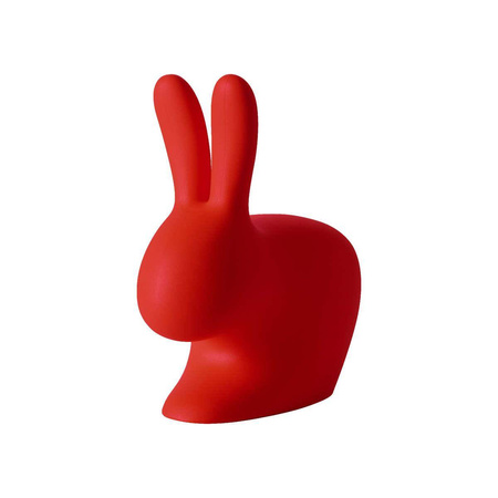 Krzesełko dziecięce Qeeboo Rabbit Chair Baby czerwone