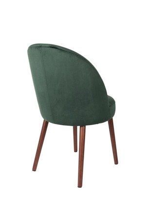 Krzesło Dutchbone Barbara zielone retro