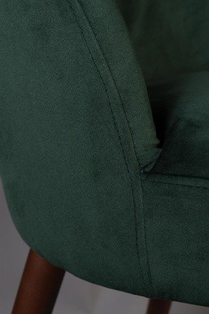 Krzesło Dutchbone Barbara zielone retro